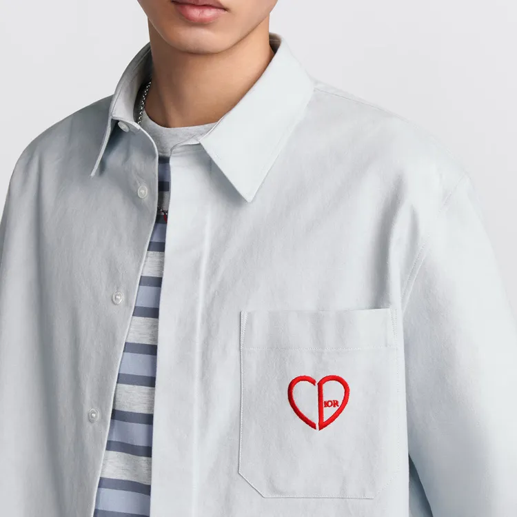 DIOR Shirts Men Gray-3