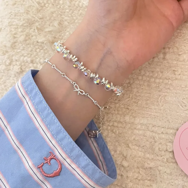 Barbie S925 Silver Bracelets Women's Colorful Gift Box-1