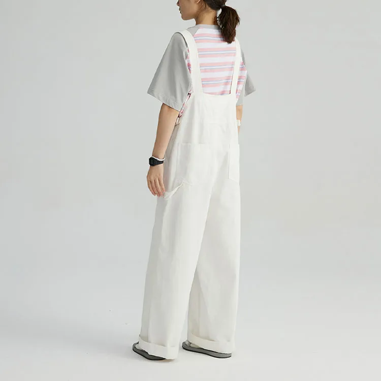 STILL WALKING Overalls Women's Raw White-2
