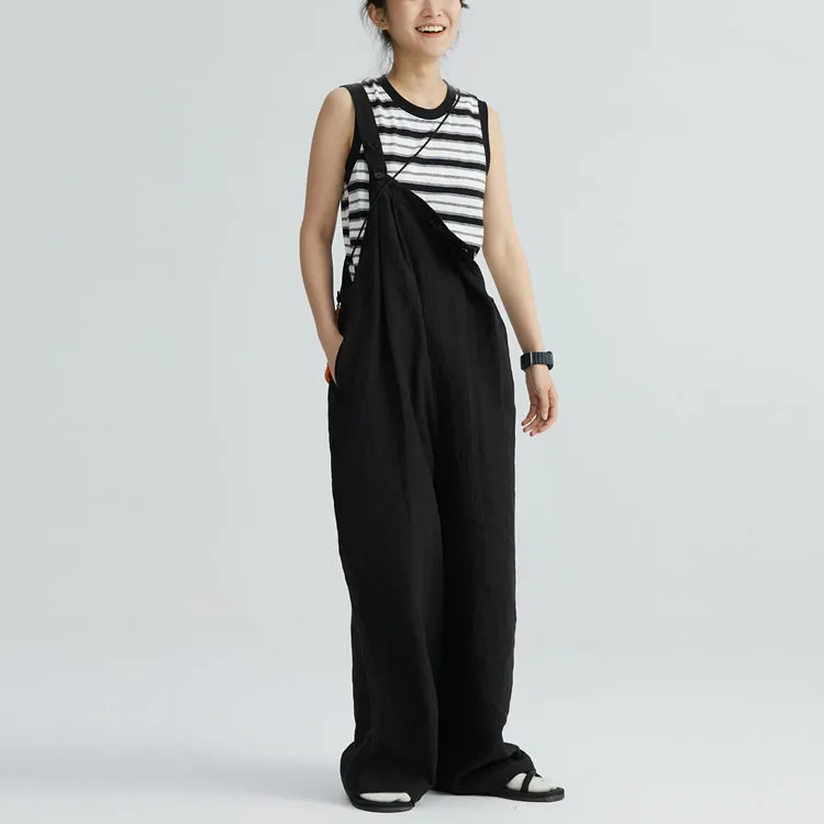STILL WALKING Overalls Women's Jet Black-1