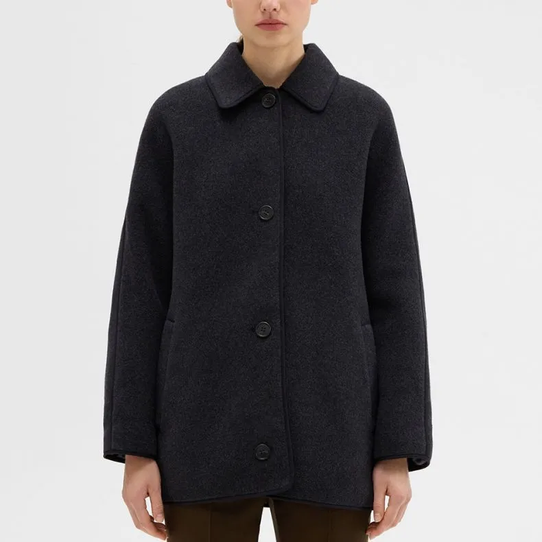 THEORY THEORY Designer Co authored Collection Coats Women's Charcoal Gray-1