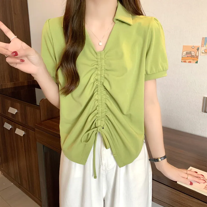Tonlion T Shirt Women's Avocado Green-3