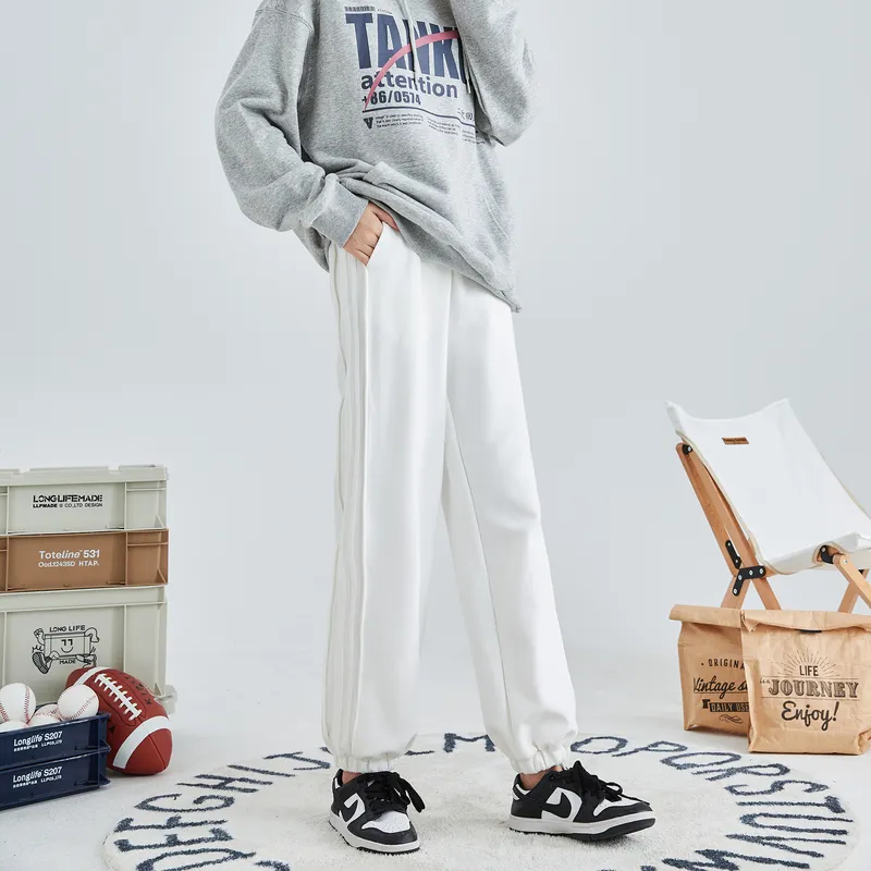 Tonlion Casual Pants Women's Raw White-1