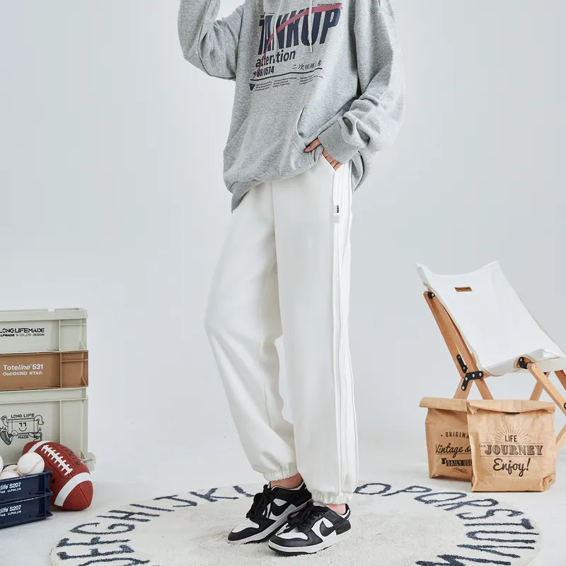 Tonlion Casual Pants Women's Raw White-3