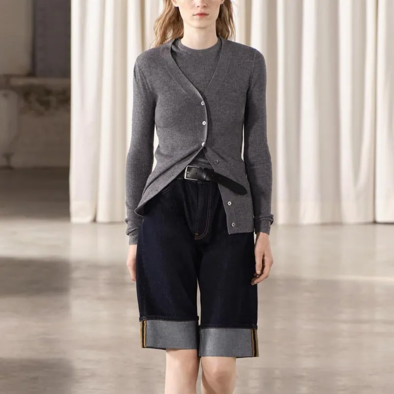 ZARA Sweater Women's Medium Gray-2