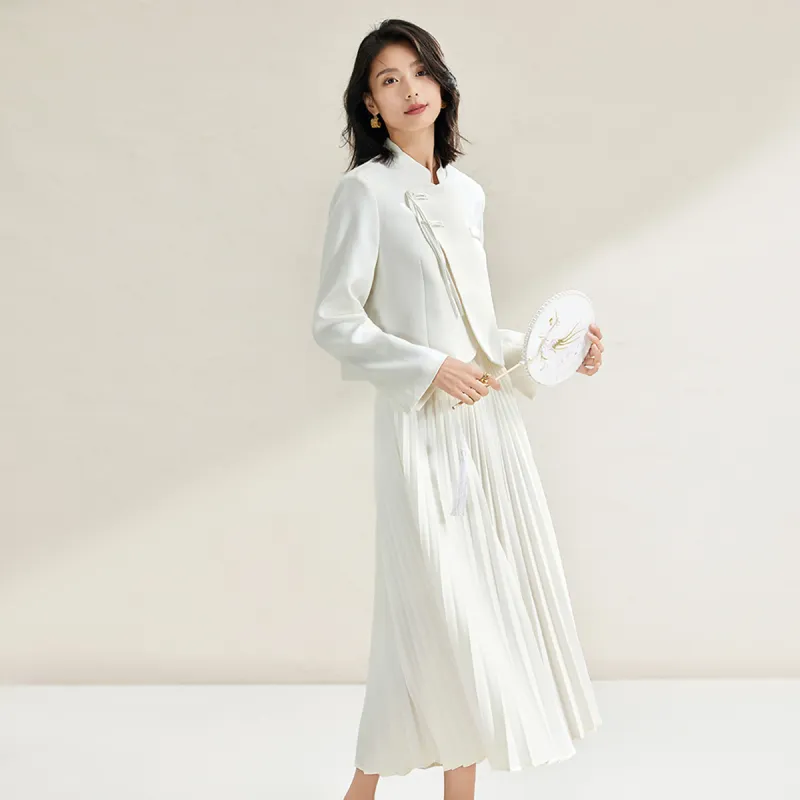 CARBAMMI Skirt Set Women's White-4