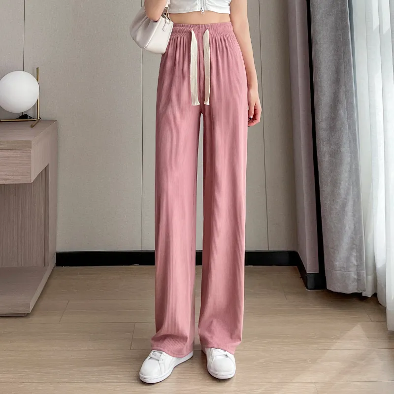 Emodues Casual Pants Women's Pink-1