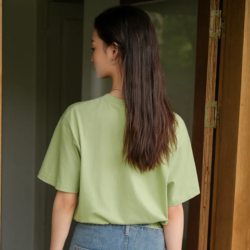 Weixi T Shirt Women's Light Pea Green-4