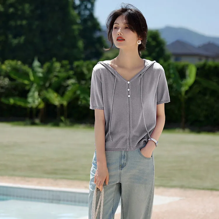 XWI SS24 Knitwear Women's Light Gray-1