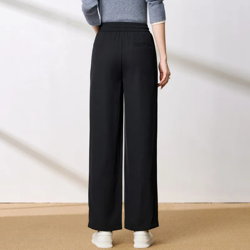 FENHONGMALI Casual Pants Women's Black-3