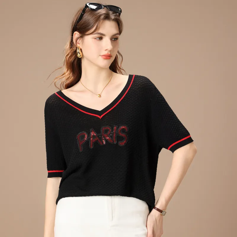 FENHONGMALI Knitwear Women's Black-3