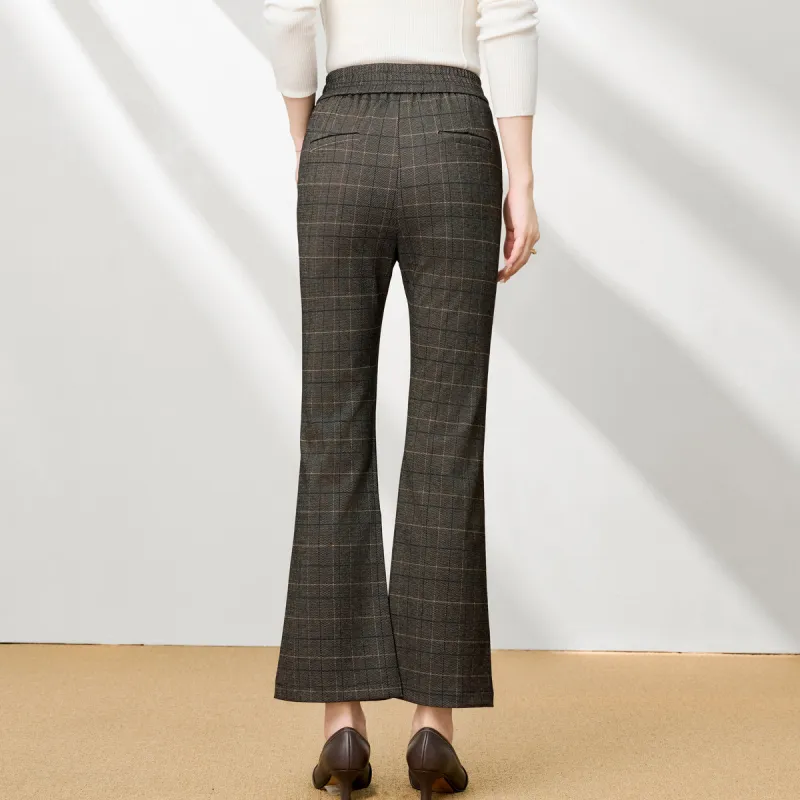FENHONGMALI Casual Pants Women's Gray-2