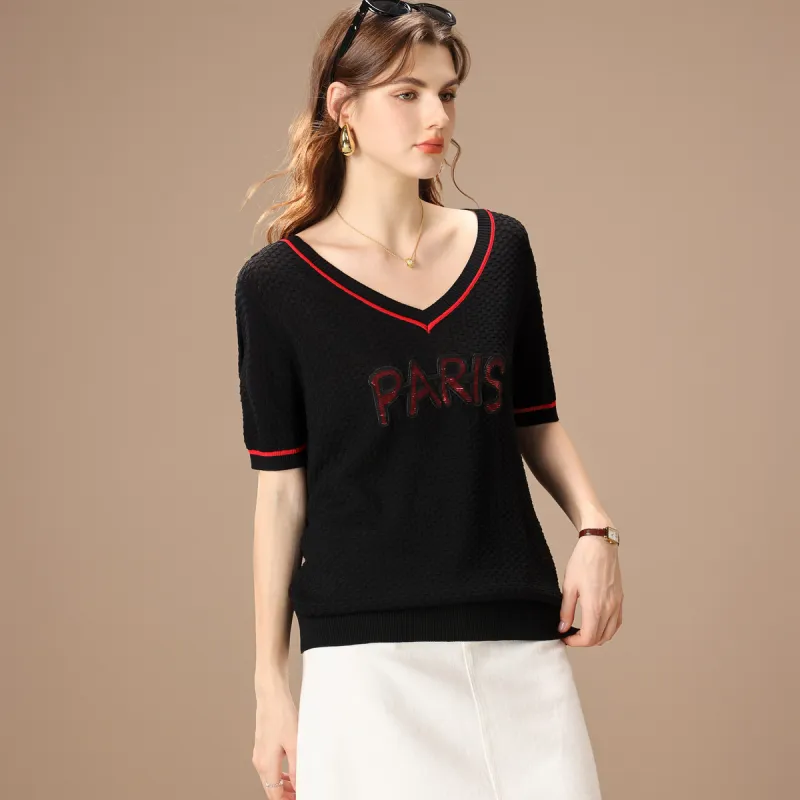FENHONGMALI Knitwear Women's Black-1