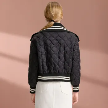 FENHONGMALI Puffer Jacket Women's Black