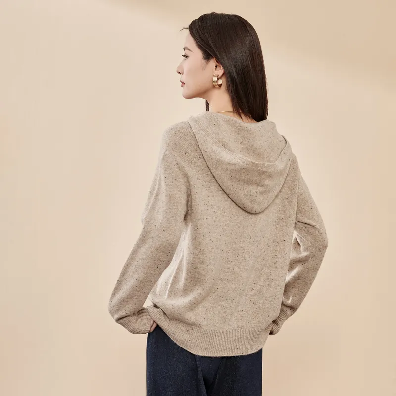 CARBAMMI Sweater Women's Floral Camel-2