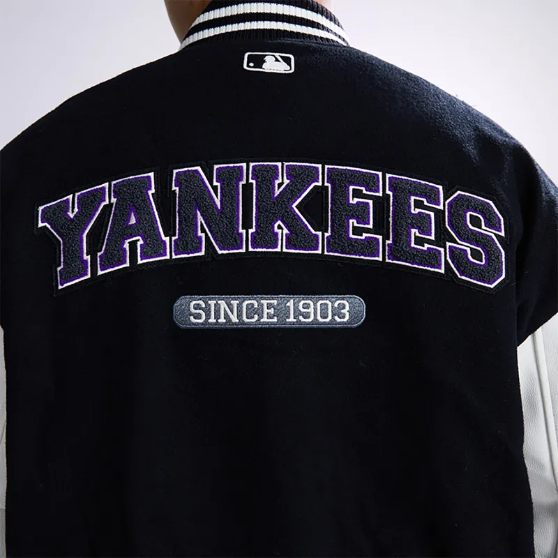 MLB Baseball Jacket Unisex Black-3