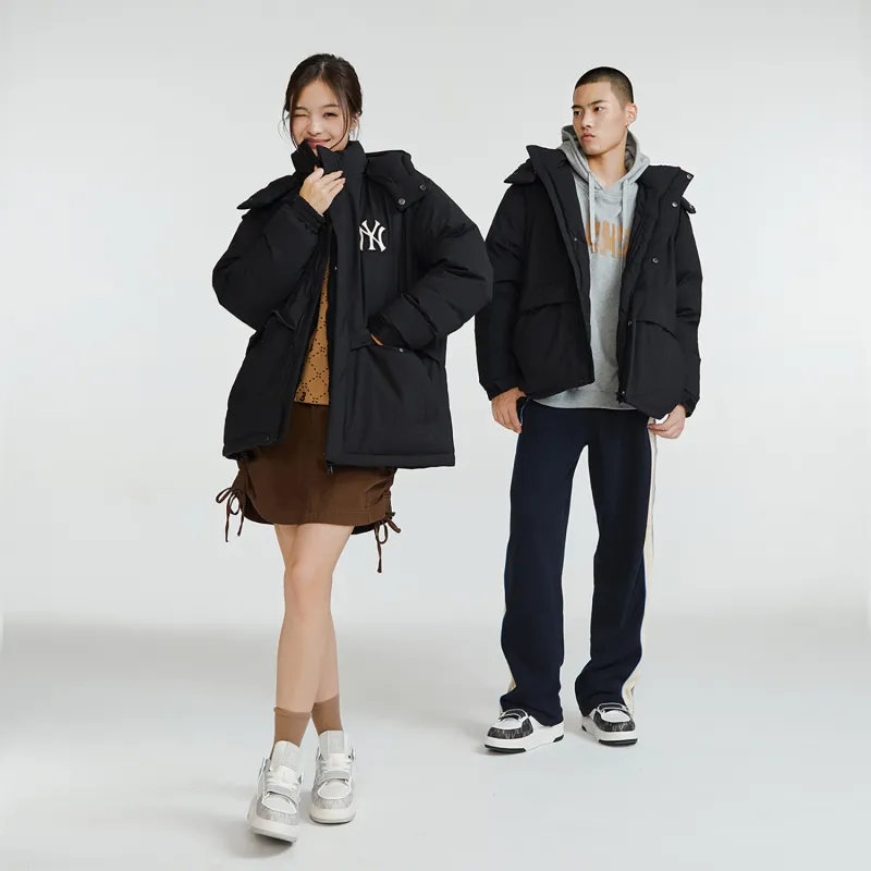 MLB FW23 Down Jacket Mid Length Unisex Black-8
