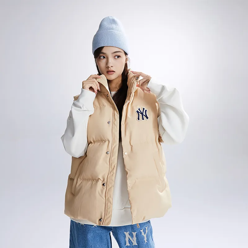 MLB Down Jacket Unisex Light Sandy Brown-5