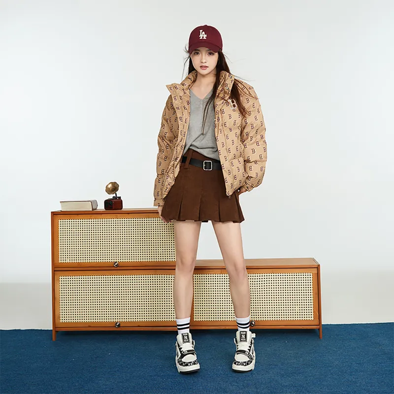 MLB Boston Red Sox Down Jacket Unisex Light Camel-4