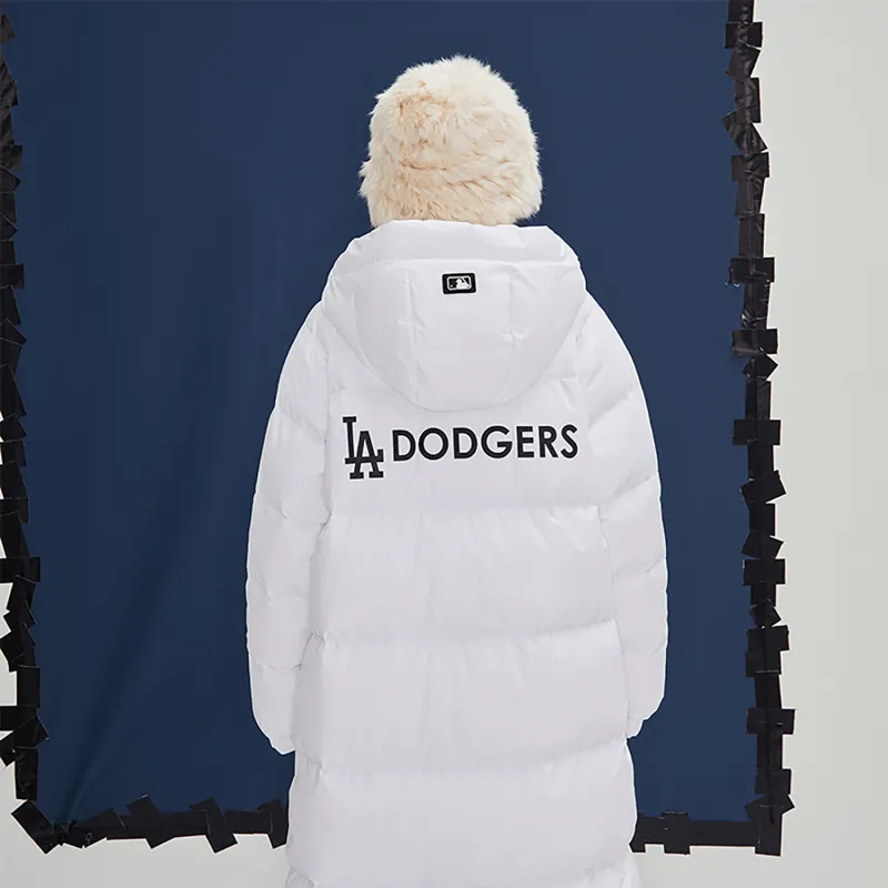 MLB Los Angeles Dodgers Down Jackets Unisex Ecru-3