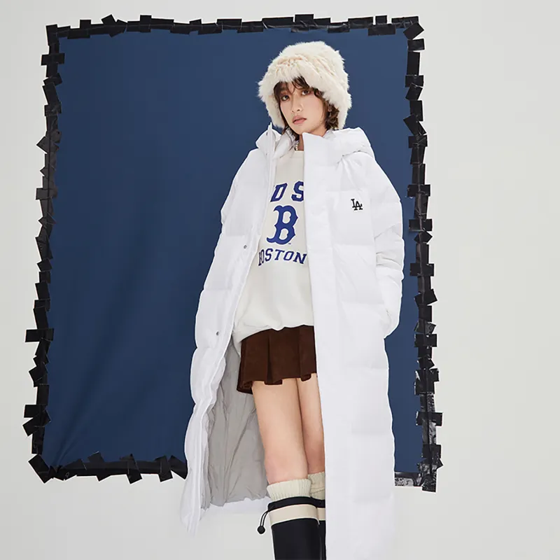 MLB Los Angeles Dodgers Down Jackets Unisex Ecru-4