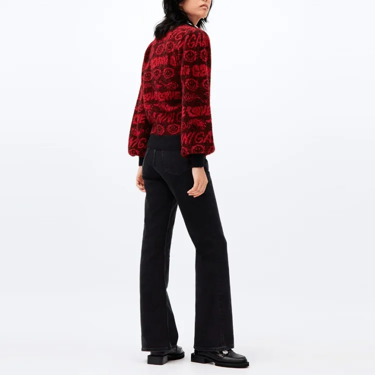 GANNI Cashmere Sweater Women's Red-1