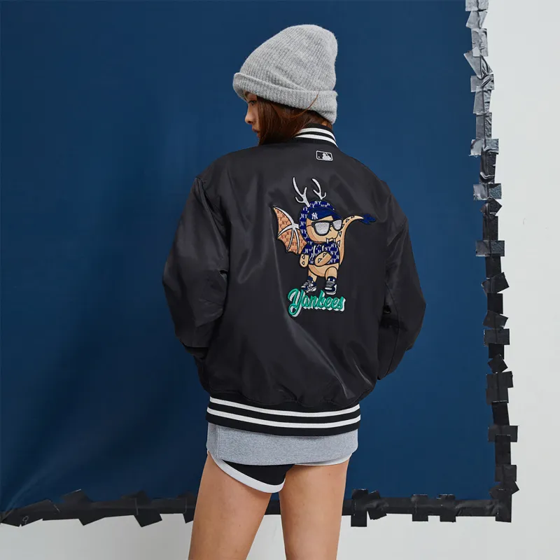 MLB SS24 Jackets Coats Spring And Autumn Unisex Black-4
