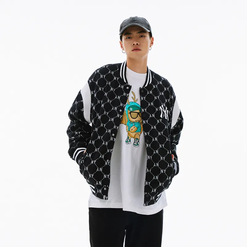 MLB SS24 Baseball Jacket Unisex Black-4