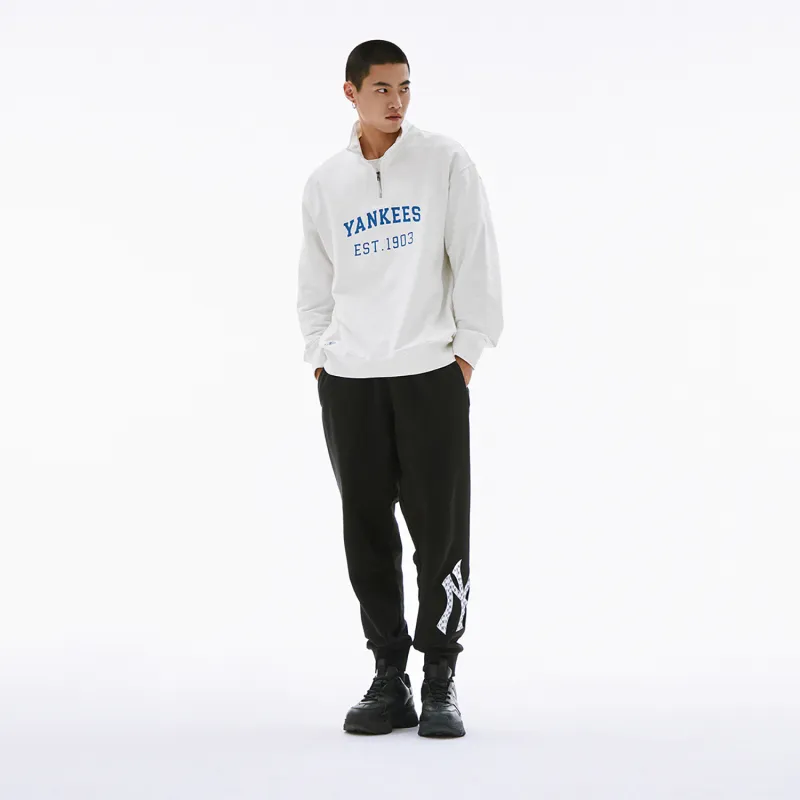 MLB Varsity New York Yankees Sweatshirts Unisex White-4