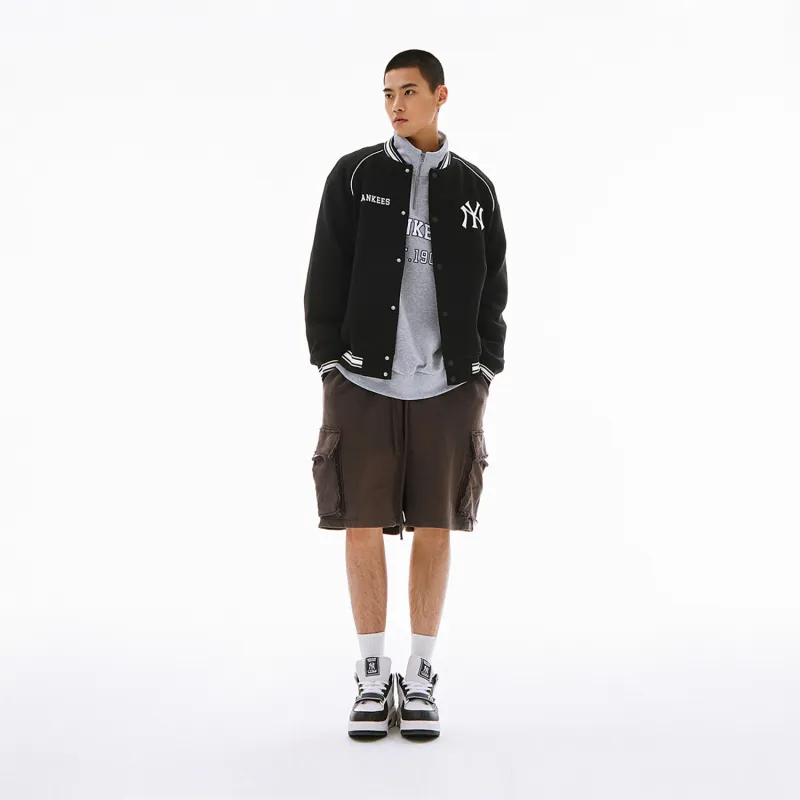 MLB SS24 Baseball Jacket Unisex Black-2