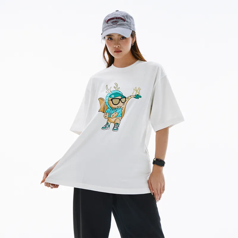 MLB New York Yankees Year Of The Dragon Limited Edition Collection SS24 Set in Sleeve T Shirt Unisex White-2