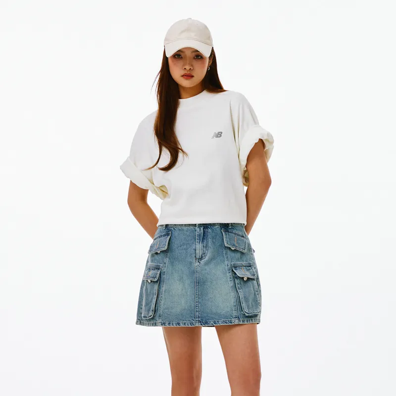 New Balance NB 100% Cotton T Shirt Unisex Ecru-4