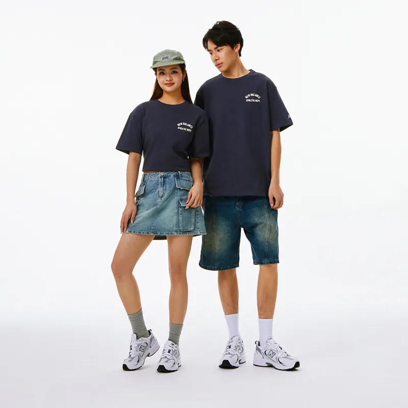 New Balance T Shirt Unisex Navy Blue-5
