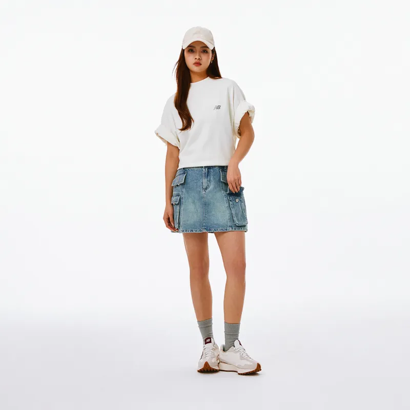 New Balance NB 100% Cotton T Shirt Unisex Ecru-5