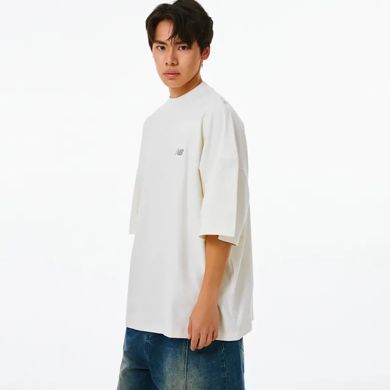 New Balance NB 100% Cotton T Shirt Unisex Ecru-2