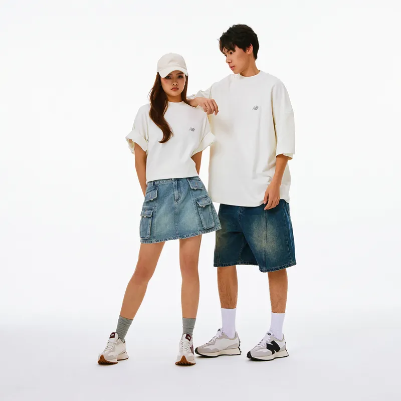 New Balance NB 100% Cotton T Shirt Unisex Ecru-6