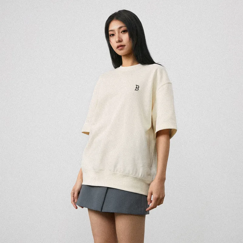MLB SS24 Set in Sleeve T Shirt Unisex White-3