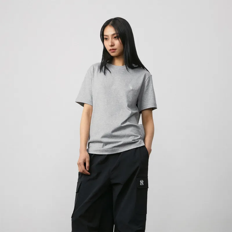 MLB x SHISHANGYUNDONGXILIE X JICHUHUIBIAO Set in Sleeve T Shirt Unisex Gray-3