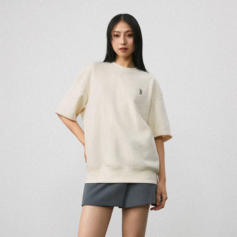 MLB SS24 Set in Sleeve T Shirt Unisex White-4