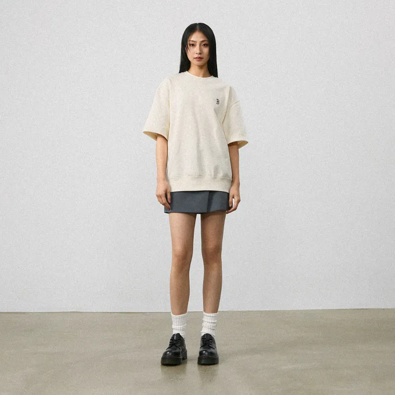 MLB SS24 Set in Sleeve T Shirt Unisex White-5