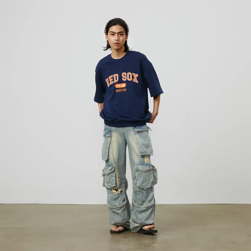 MLB SS24 Set in Sleeve Body Suit Unisex Navy Blue-4