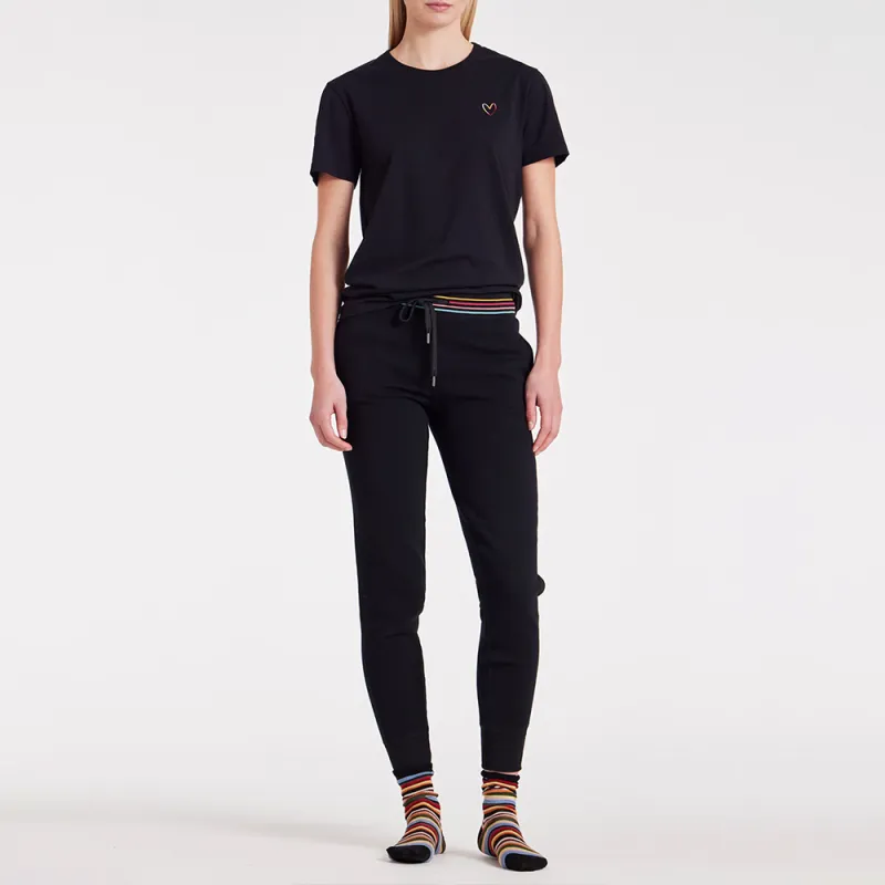 Paul Smith Embroidered Swirl Heart Lounge T Shirt-3