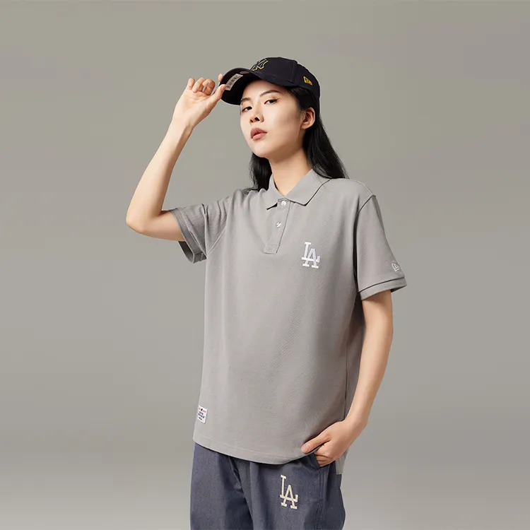 New Era SS22 Polo Shirt Unisex Gray-2