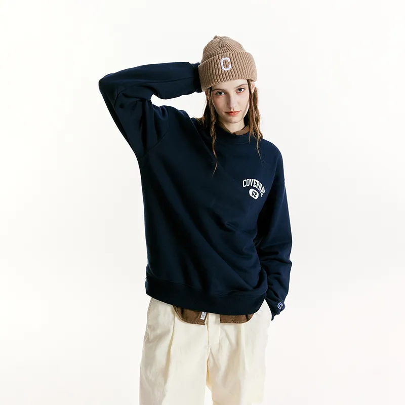 COVERNAT Sweatshirt Fall Unisex Marine Blue-2