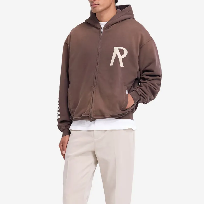 REPRESENT Logo tape Zip up Hoodie-3