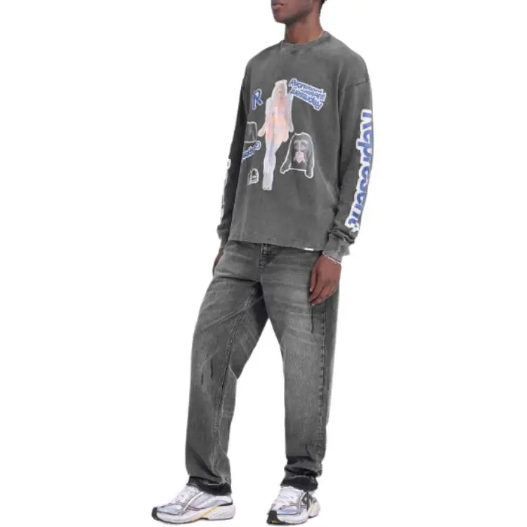 REPRESENT Printed Long sleeve T shirt-6