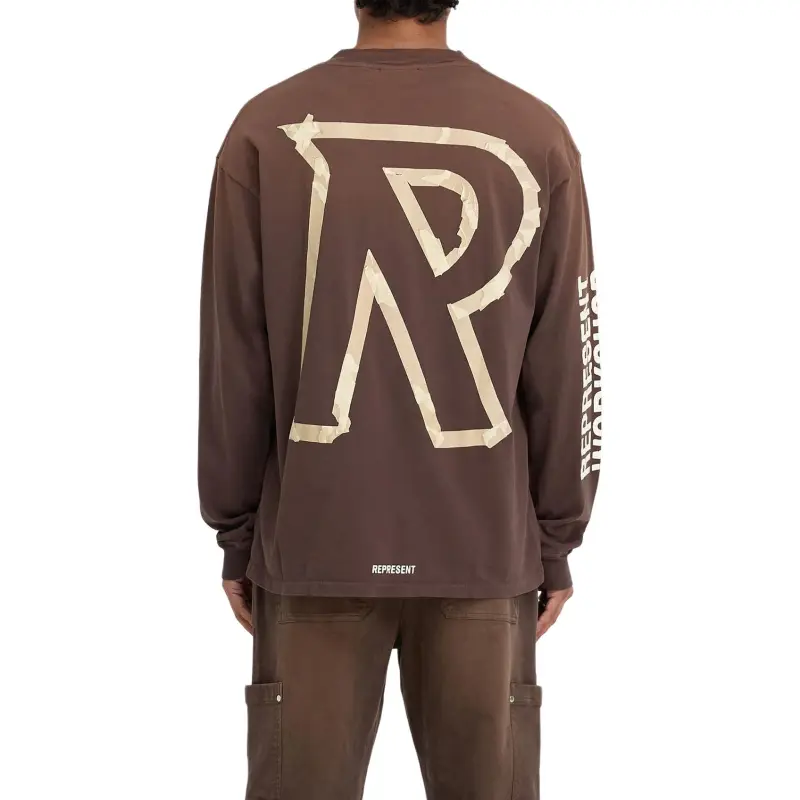 REPRESENT Masking Tape Initial L/S Tee-2
