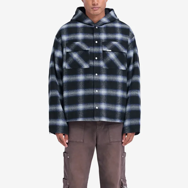 REPRESENT Checked Button Up Jacket-3