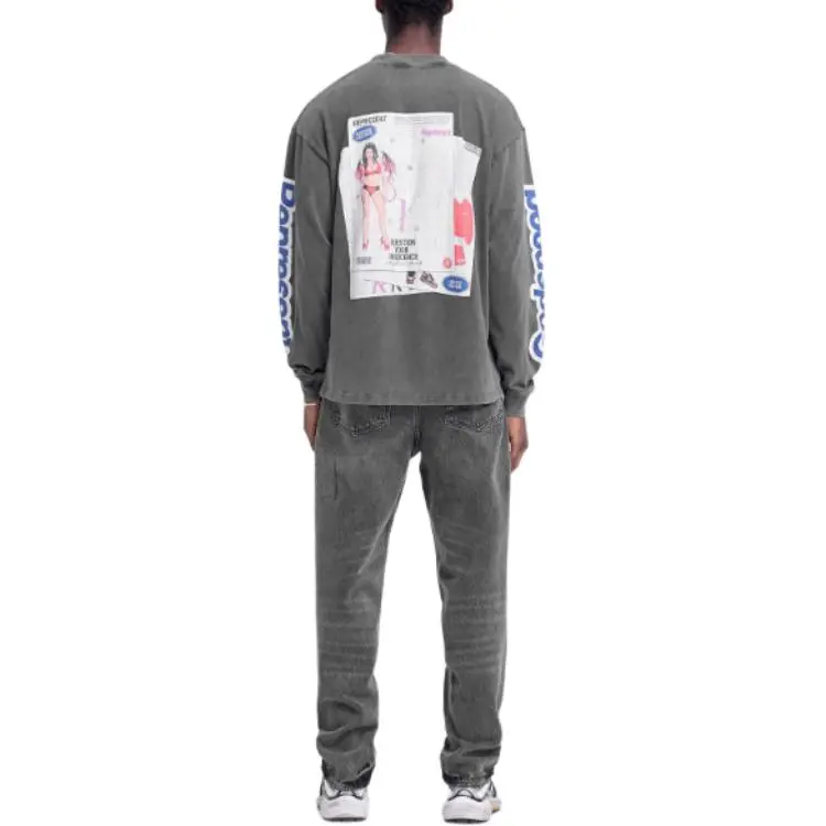 REPRESENT Printed Long sleeve T shirt-5