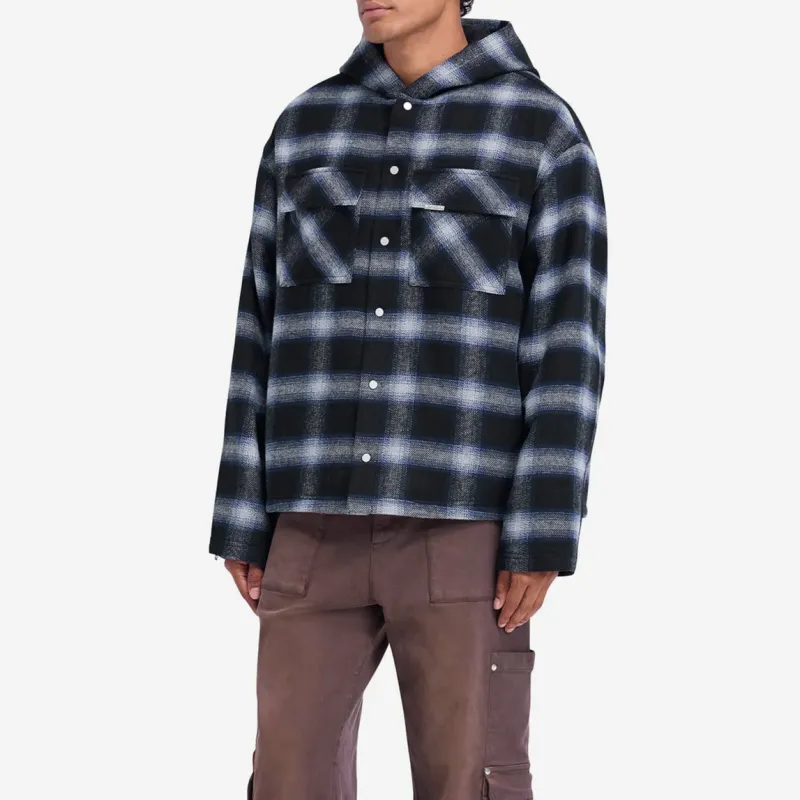 REPRESENT Checked Button Up Jacket-2